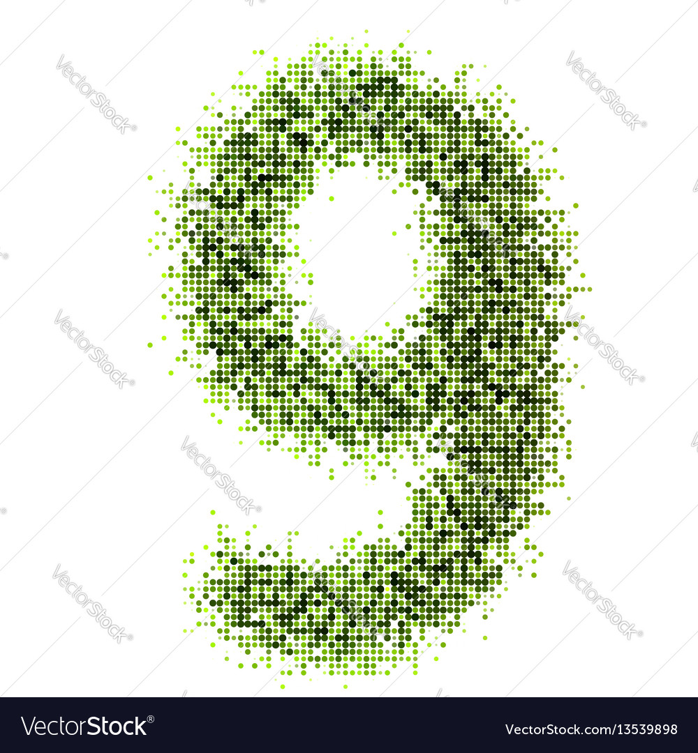 Dots style numbers