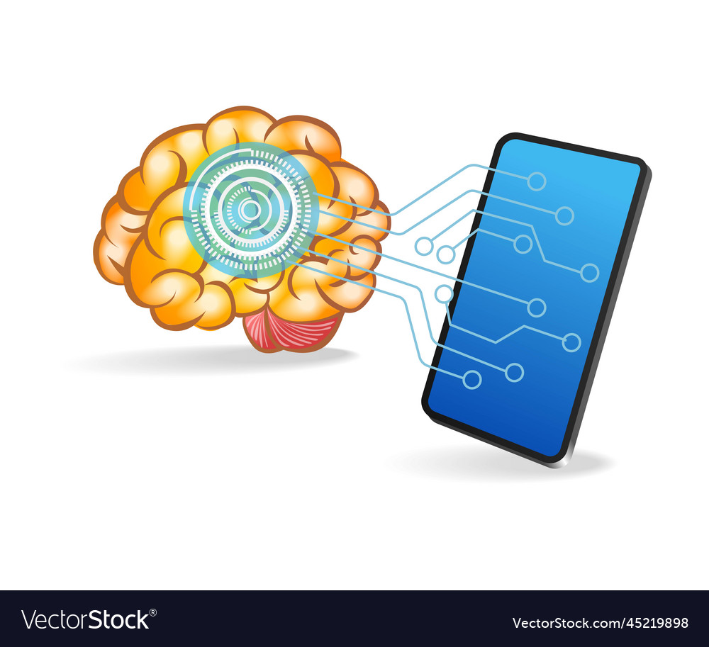 Flat isometric 3d of artificial intelligence