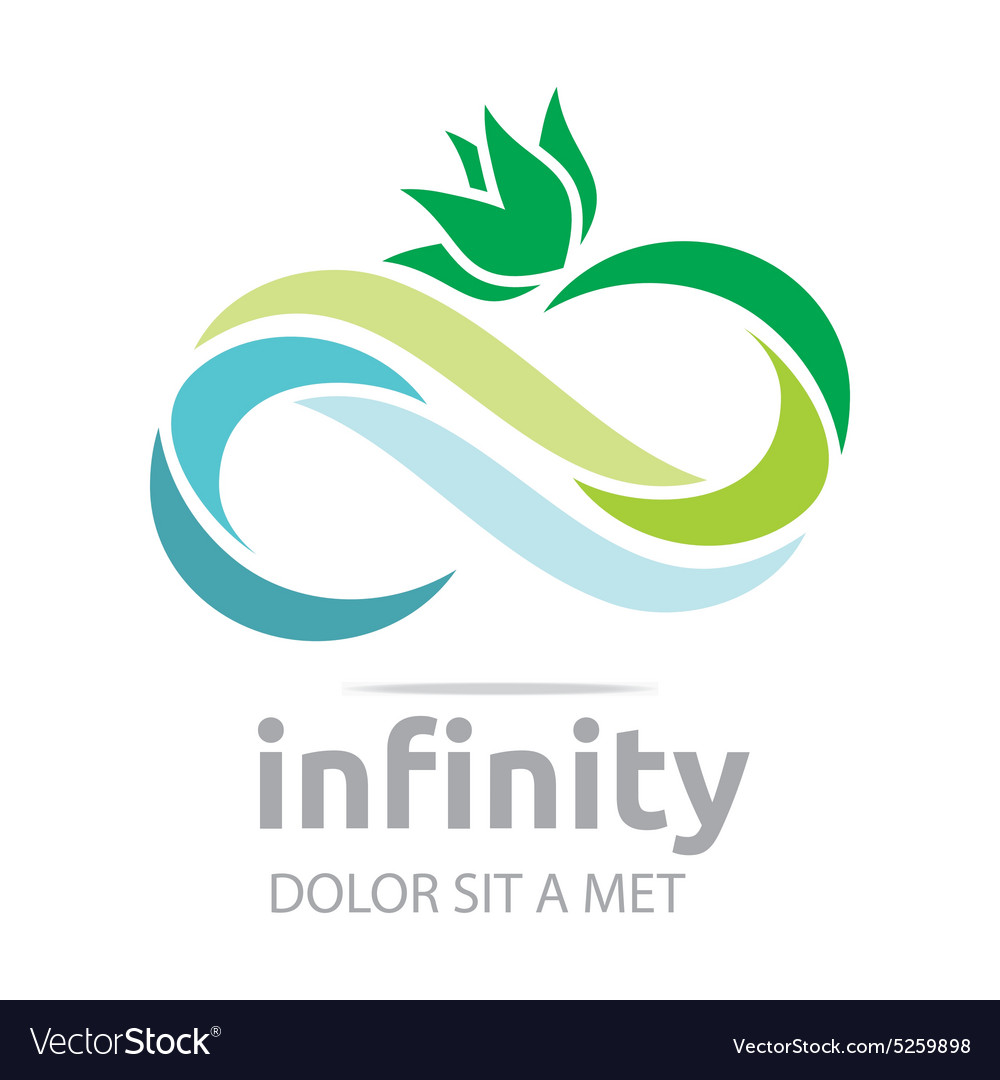 infinity logo business company corporate letter s vector image