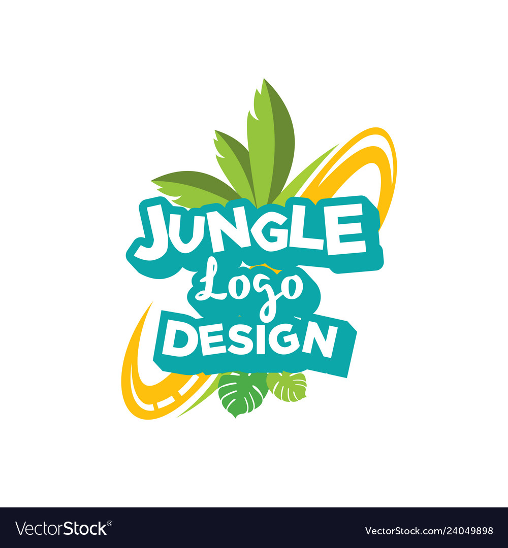 Jungle logo design inspiration Royalty Free Vector Image