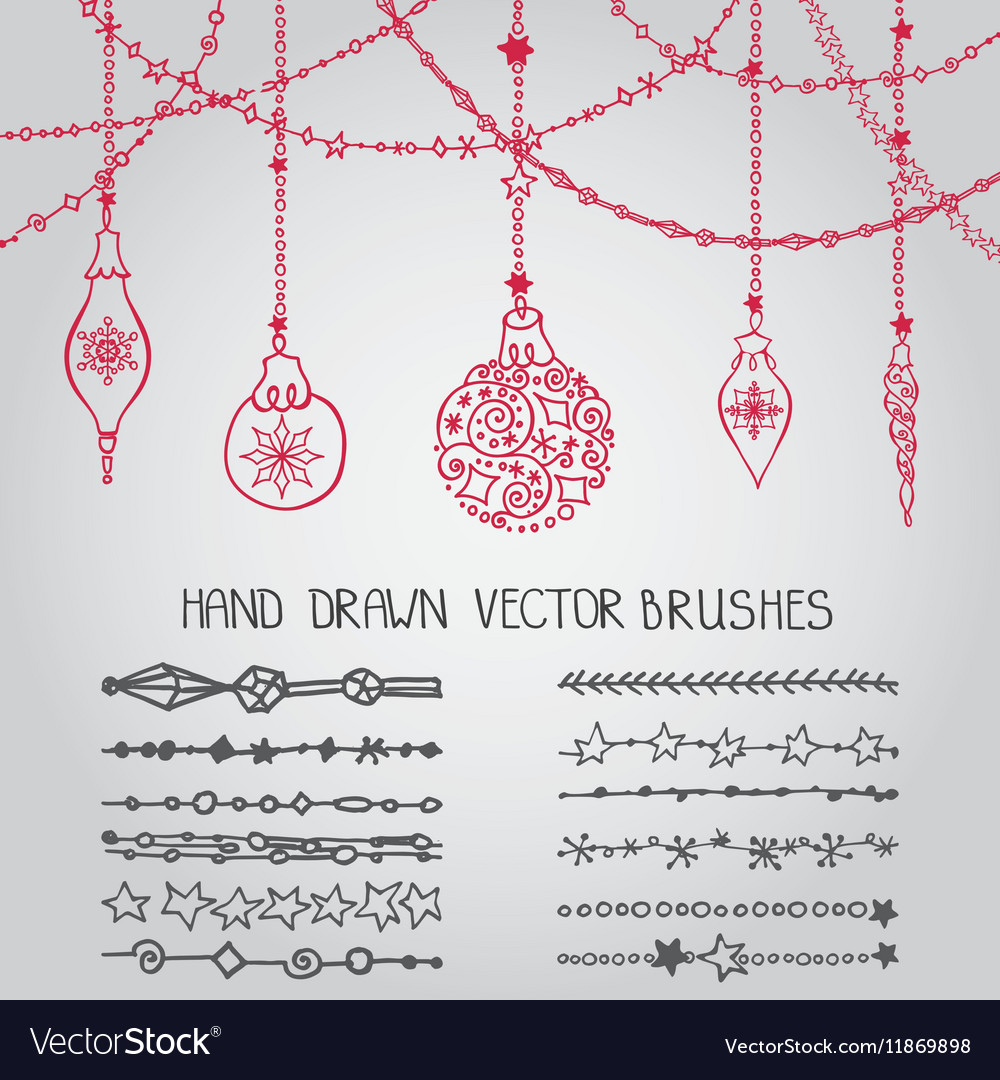 Ornate Christmas Garland & Balls