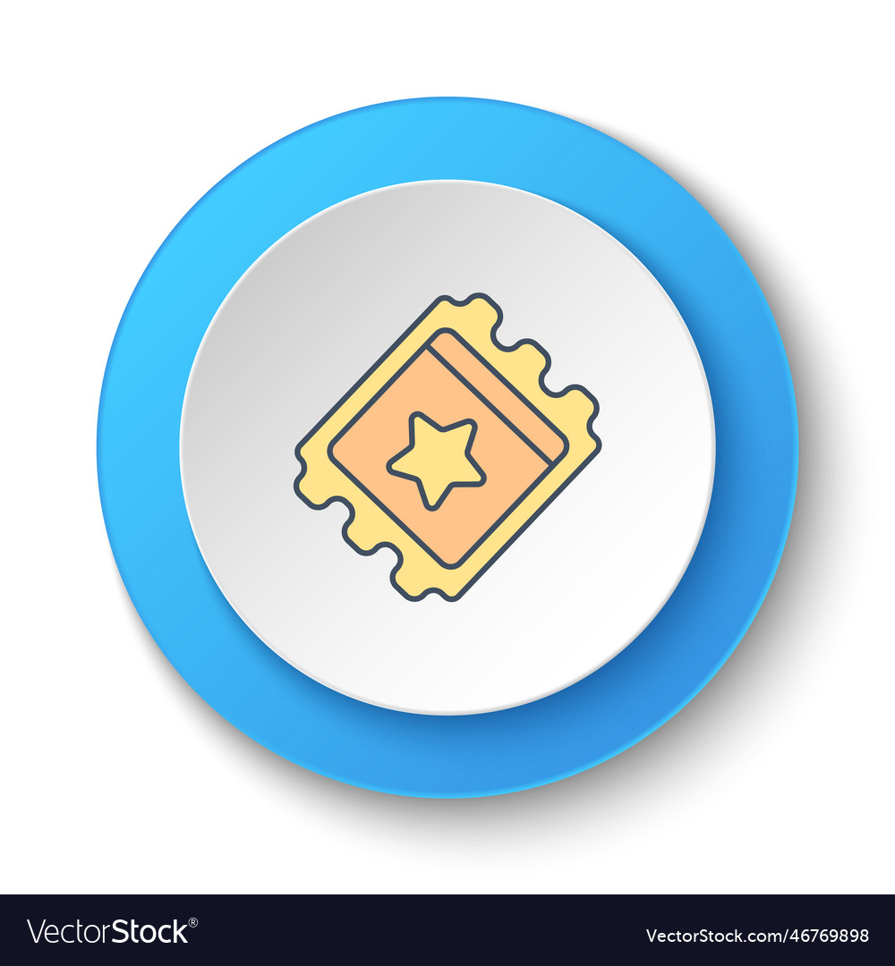 Round button for web icon ticked retro arcade vector image Round button for web icon ticked retro arcade