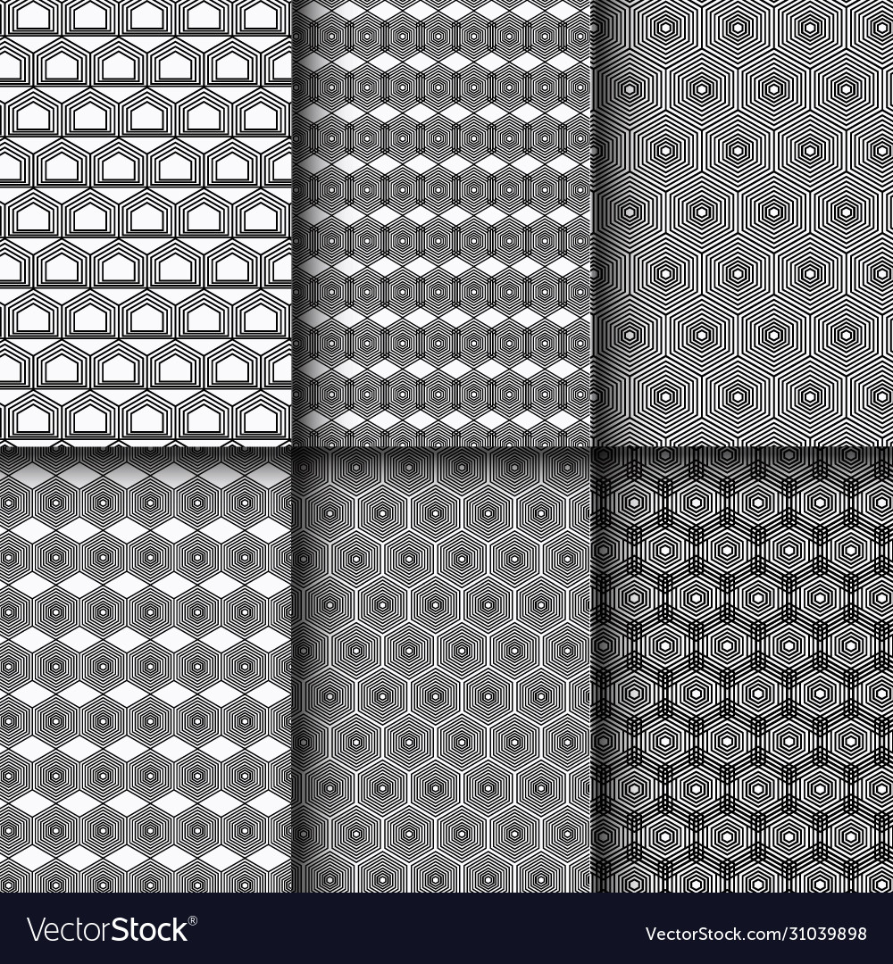 Seamless pattern set for graphic designbackground