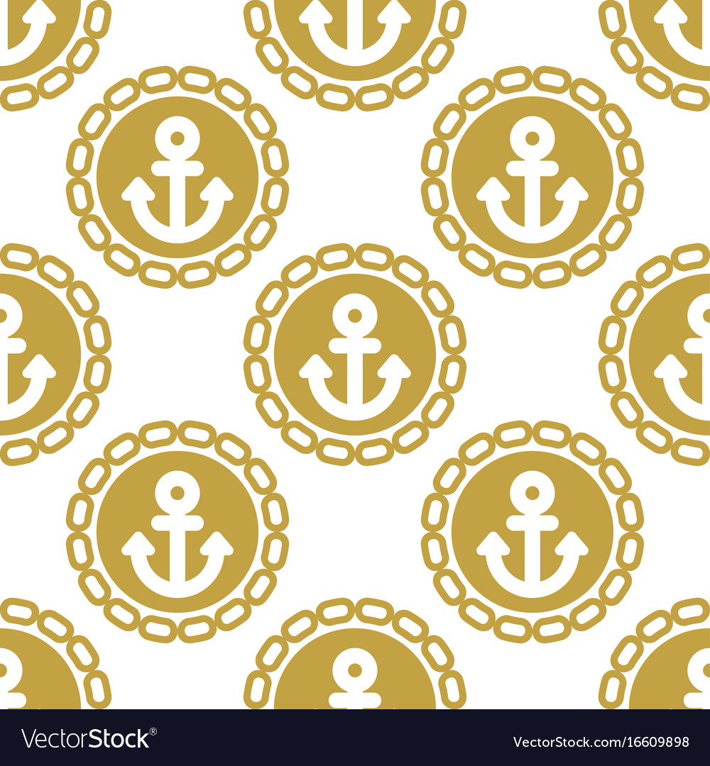Seamless pattern with anchors ongoing backgrounds