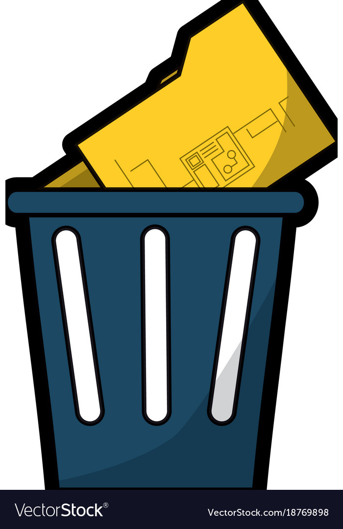 Trash and folder icon