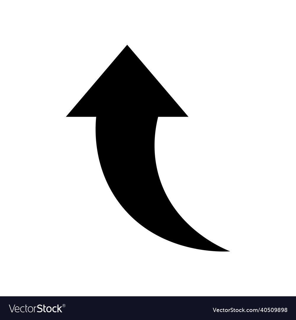 Up arrow sign icon Royalty Free Vector Image - VectorStock
