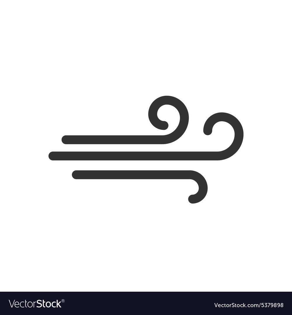 Wind Icon Royalty Free Vector Image Vectorstock