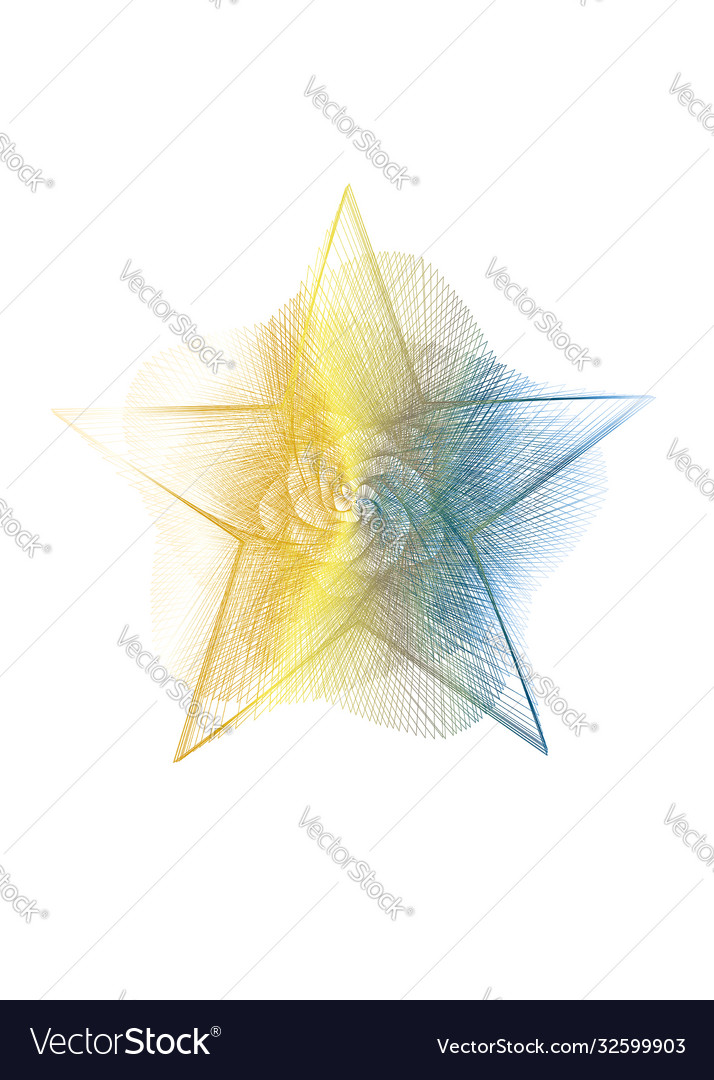 Abstract guilloched object color isolated