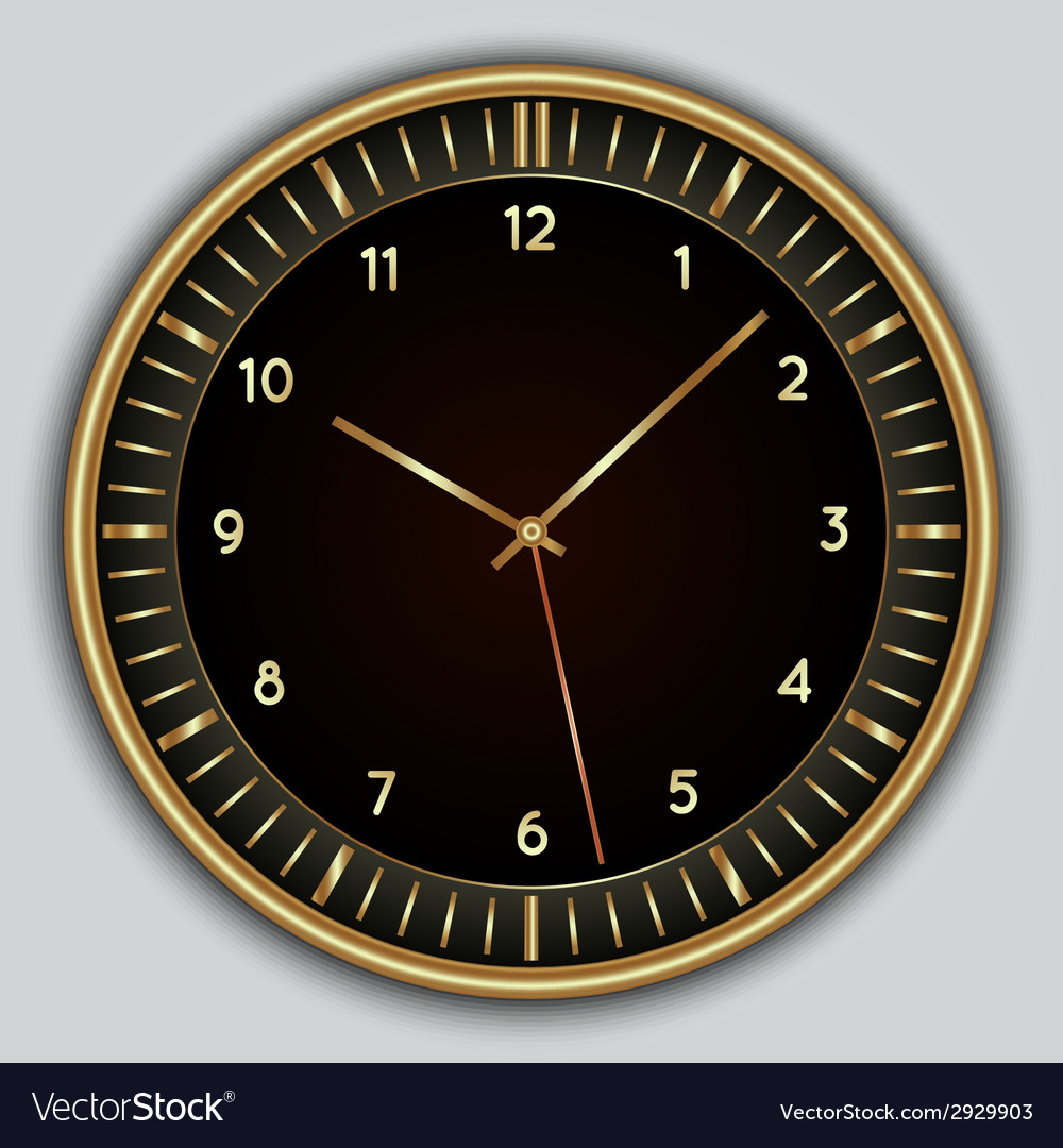 Abstract simple round clock