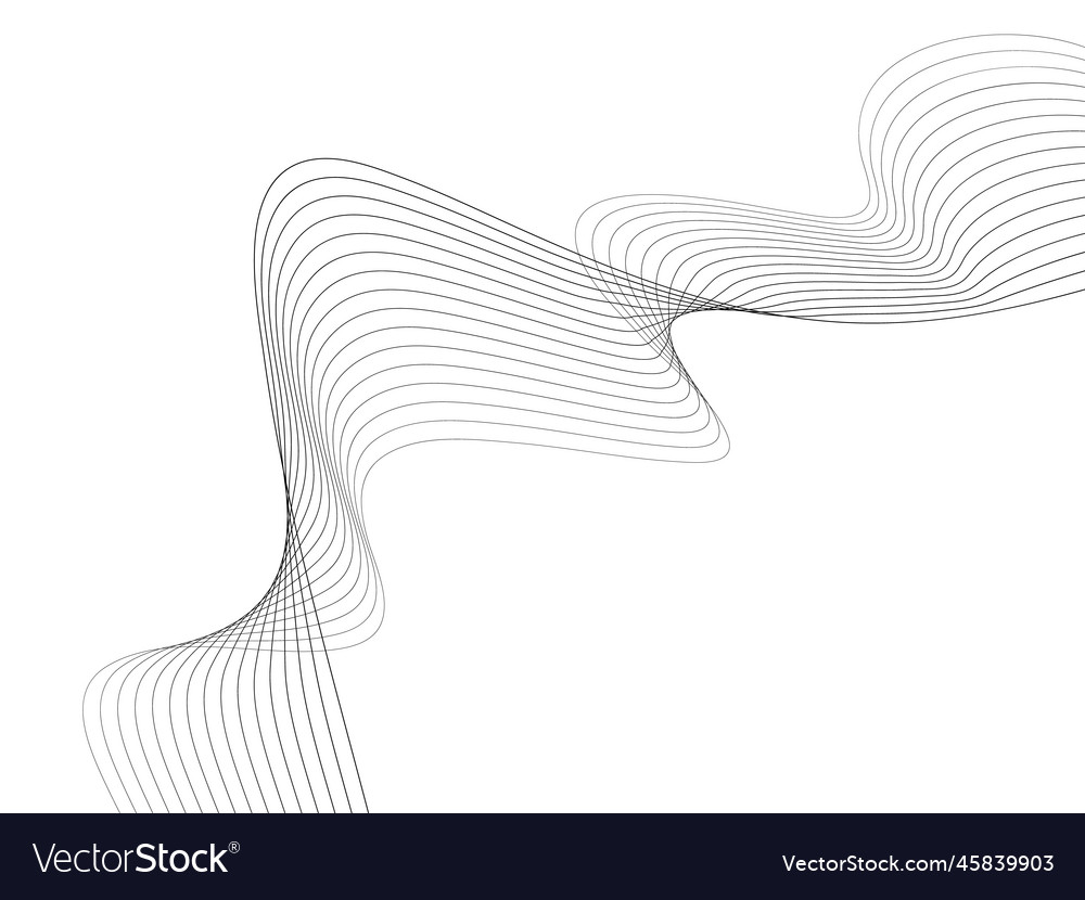 Abstract wave element for design digital