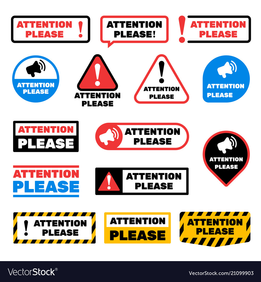 attention attention please