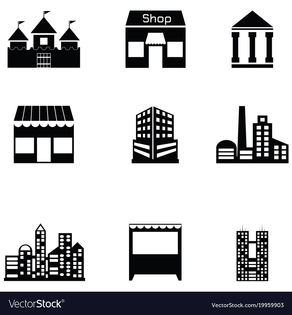 Building icon set