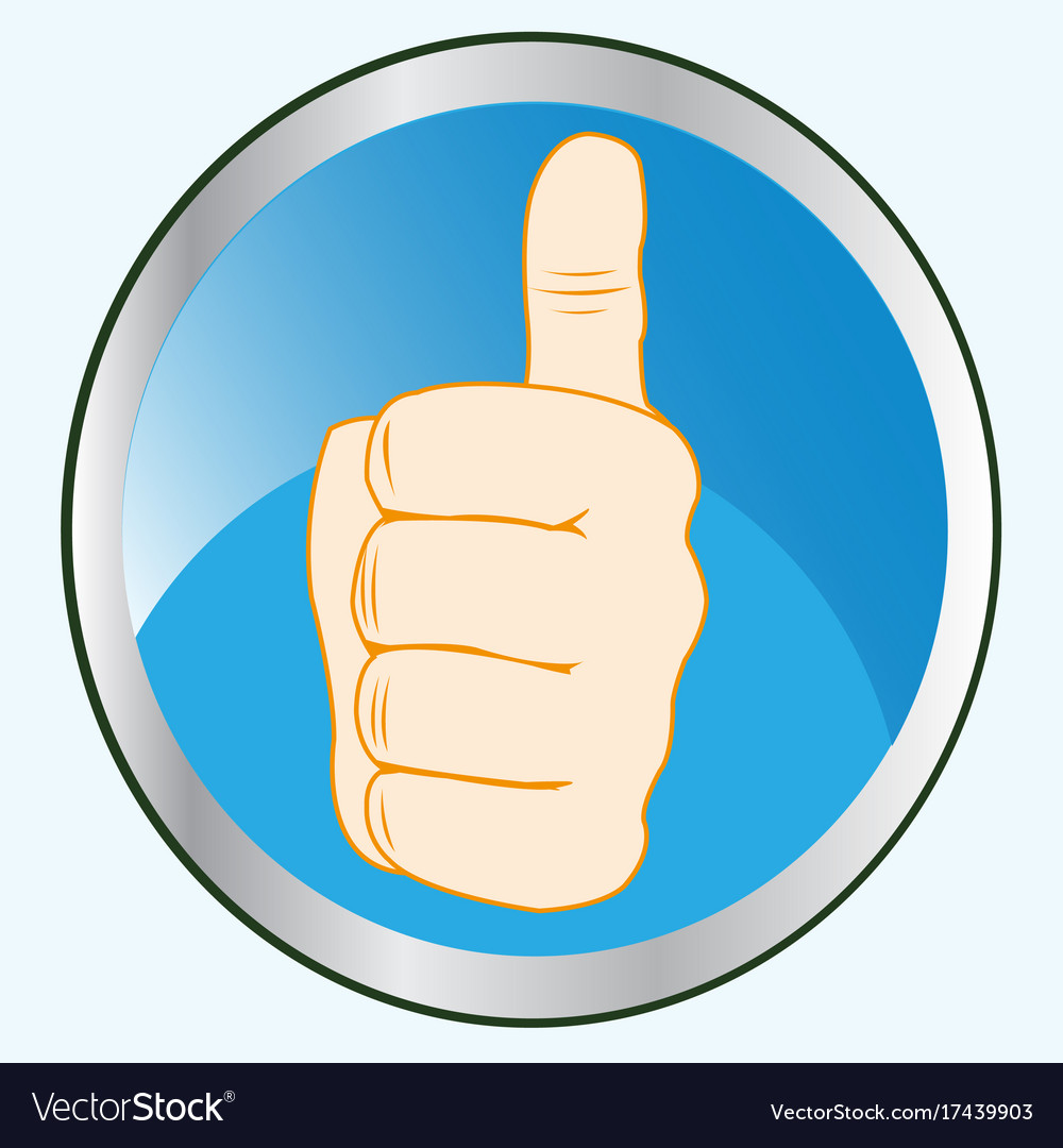 Button with gesture by hand