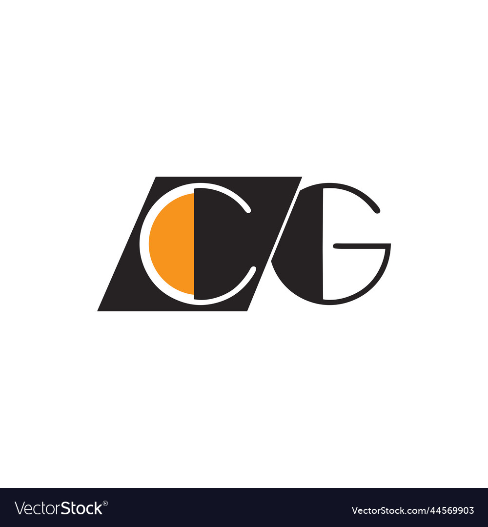 Cg letter logo Royalty Free Vector Image - VectorStock