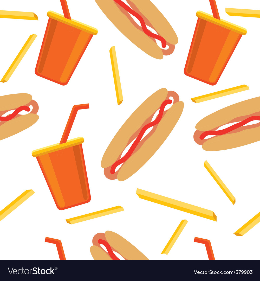 Fast food background Royalty Free Vector Image