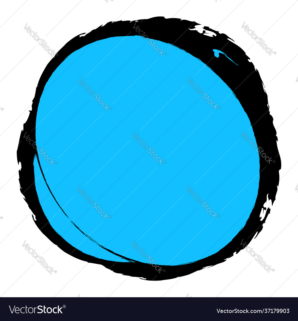 Grungy grunge texture circle oval abstract element vector image Grungy grunge texture circle oval abstract element