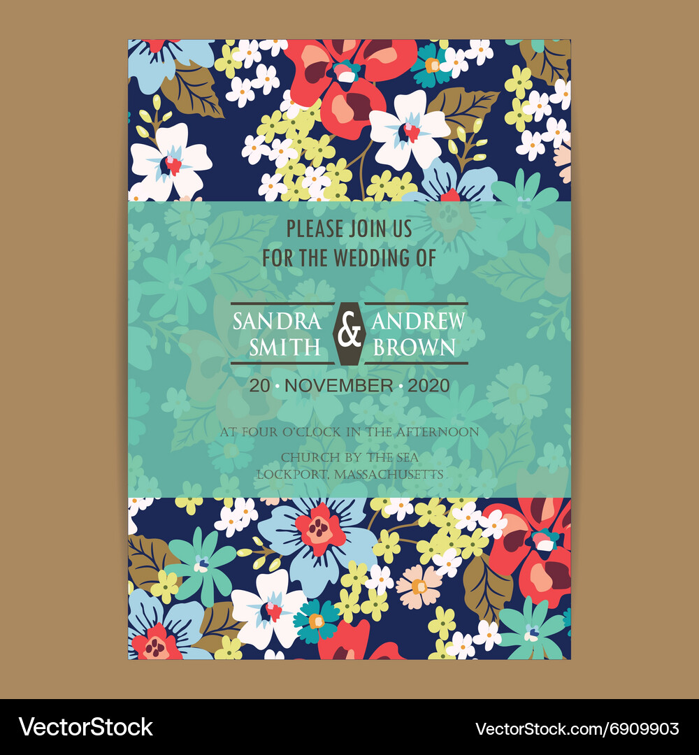 Invitation template Royalty Free Vector Image - VectorStock