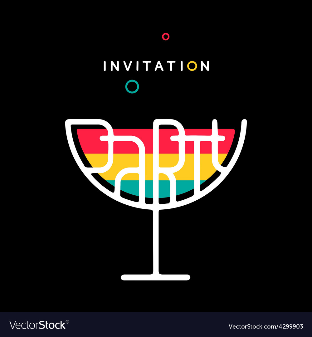 Party invitation Royalty Free Vector Image - VectorStock