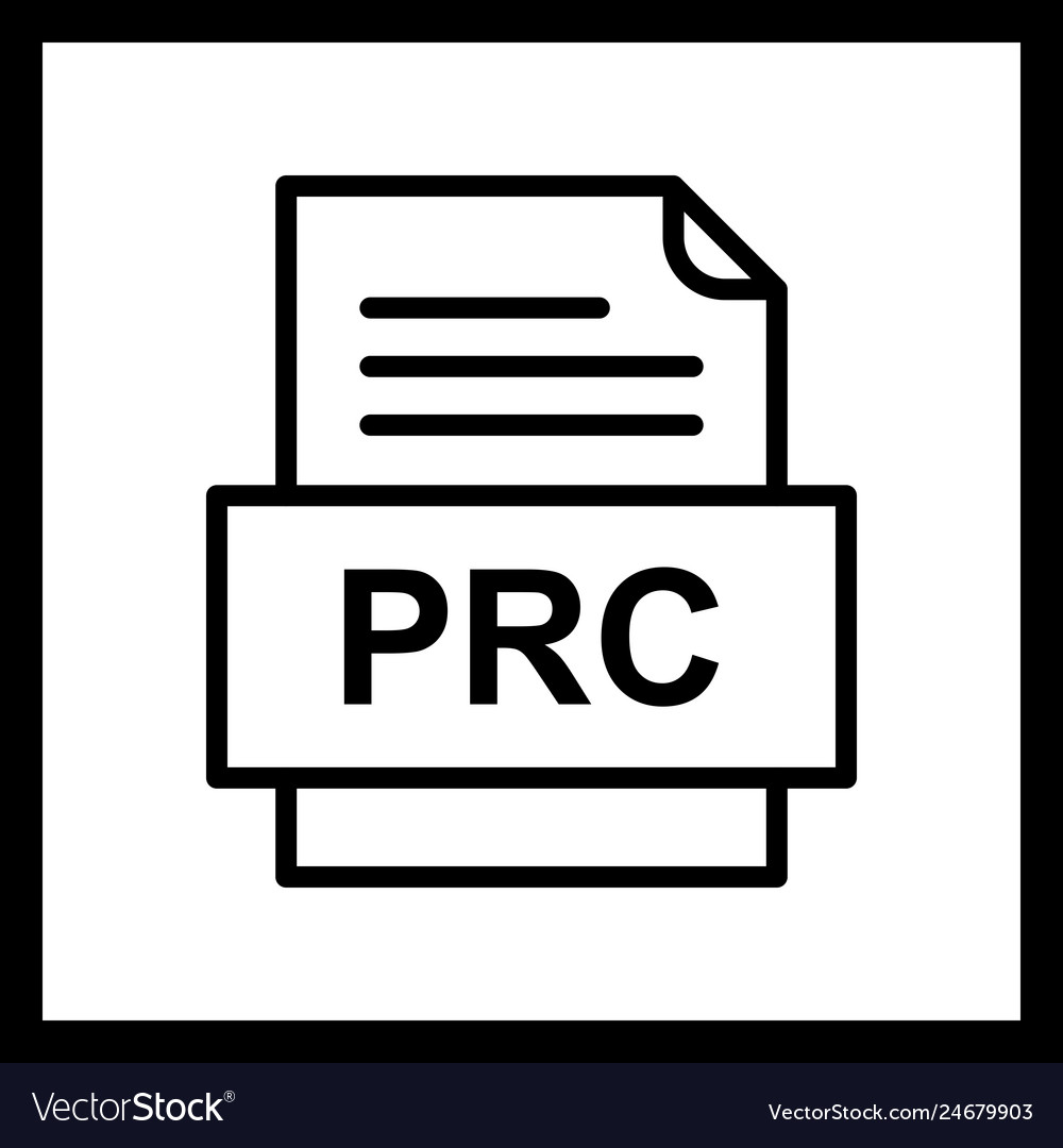 Prc file document icon