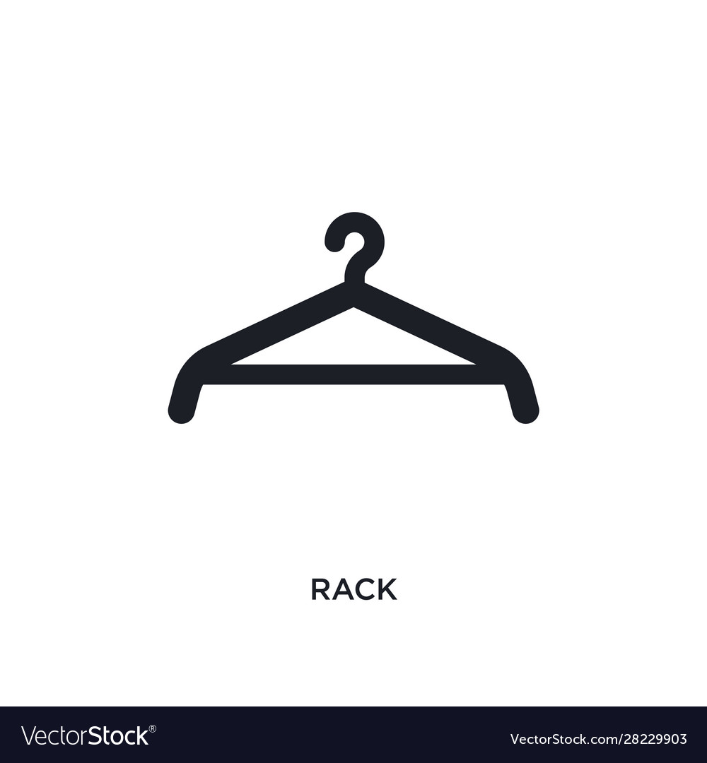 Rack isolated icon simple element from cleaning