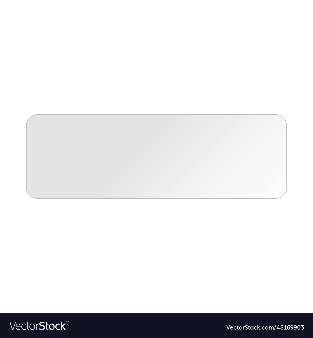 Rectangle shape text box gradient banner element vector image Rectangle shape text box gradient banner element