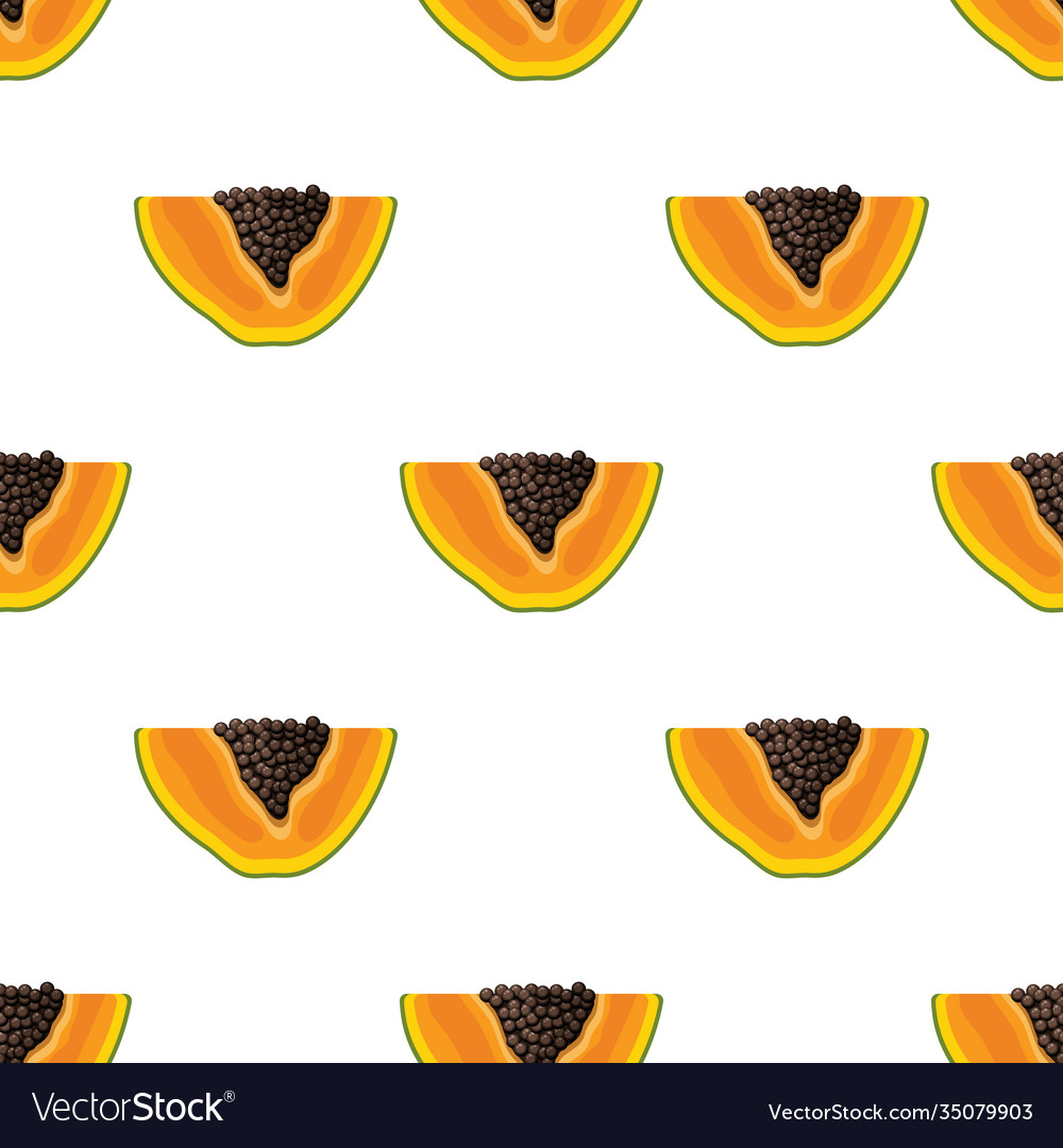 Seamless pattern with fresh bright exotic cut