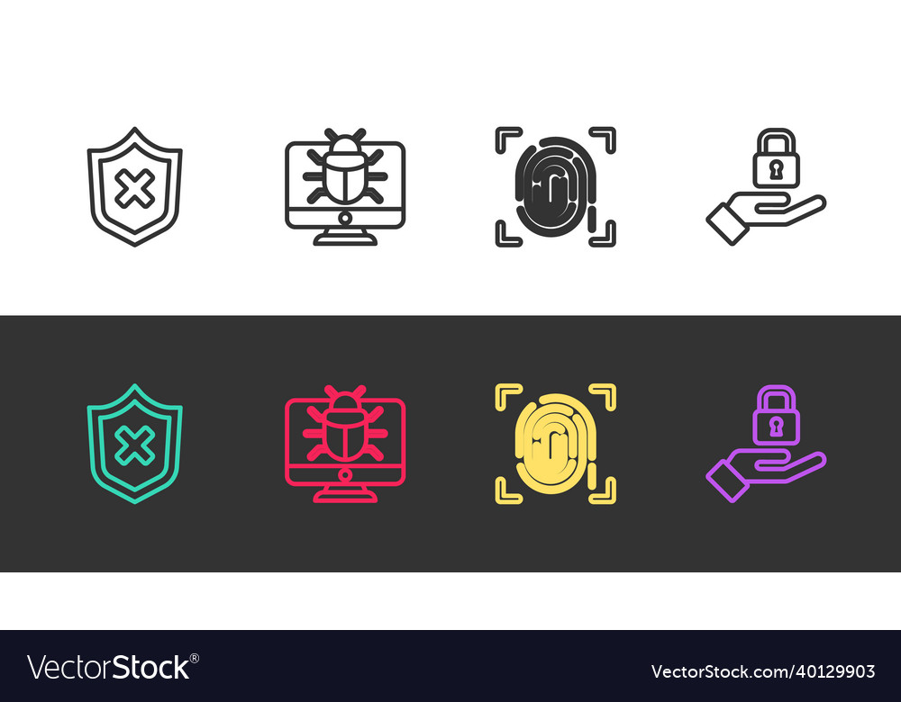 Linienschild mit Kreuzmarken-Systemfehler einstellen vector image Linienschild mit Kreuzmarken-Systemfehler einstellen