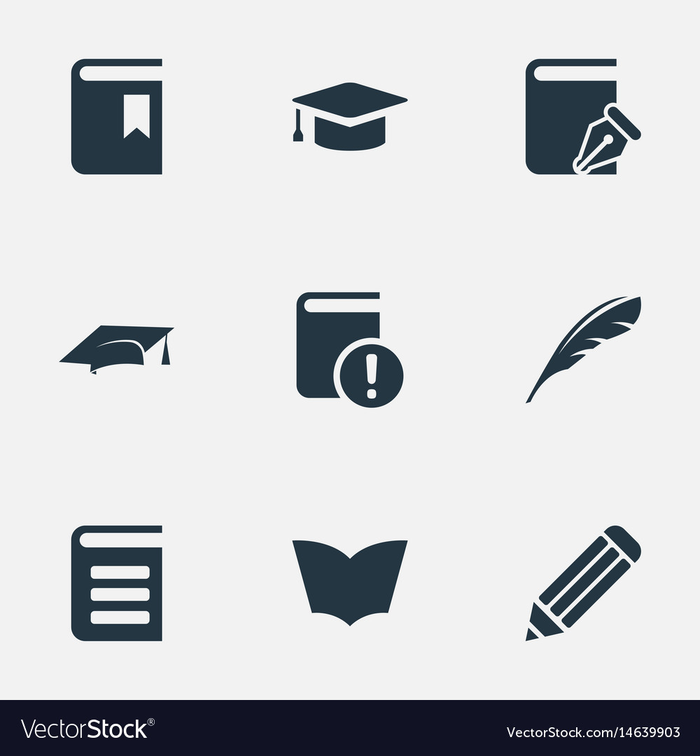Set of simple knowledge icons