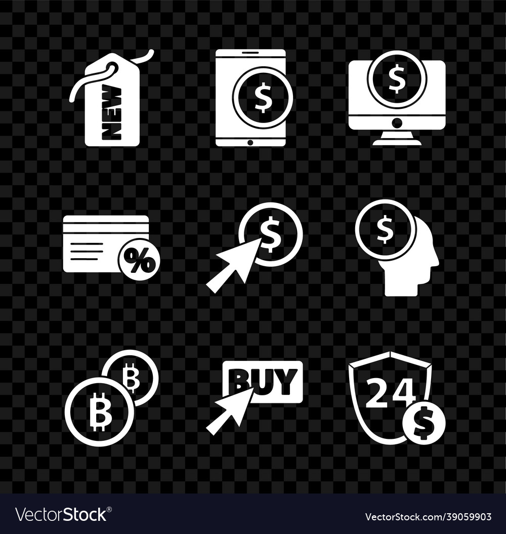 Set price tag with new tablet dollar computer