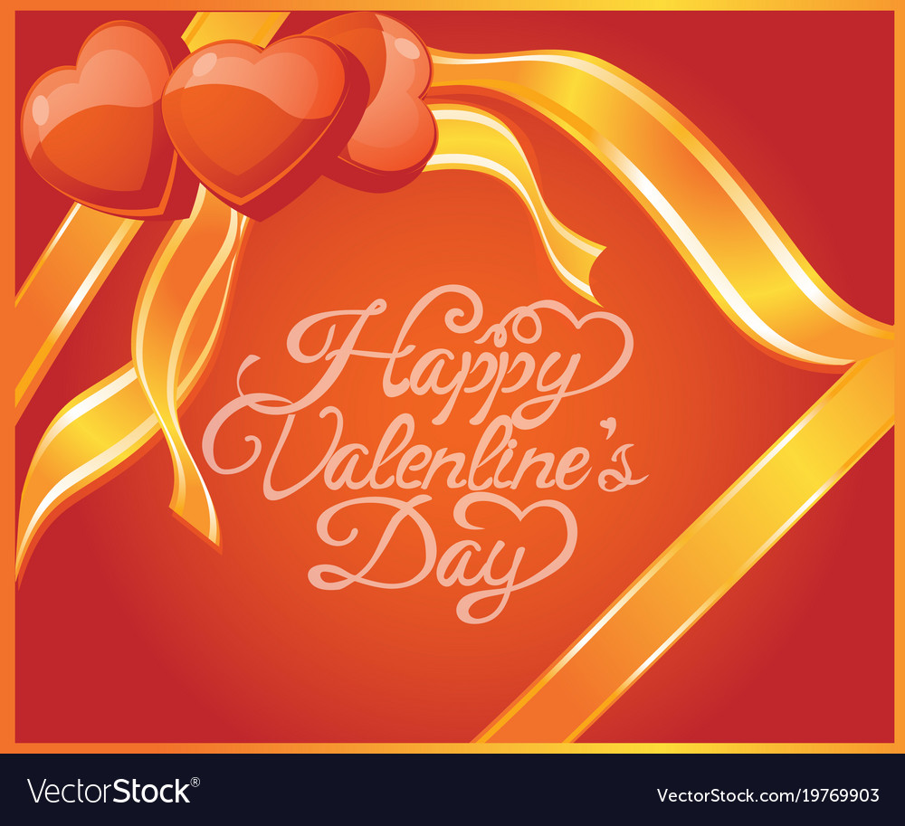 Valentines Day Greeting Card Royalty Free Vector Image