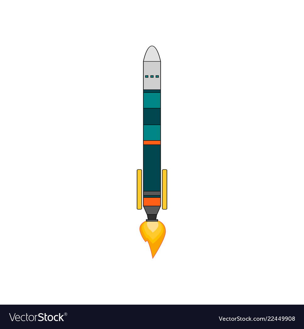 A simple spaceship isolated Vector Image A simple spaceship isolated