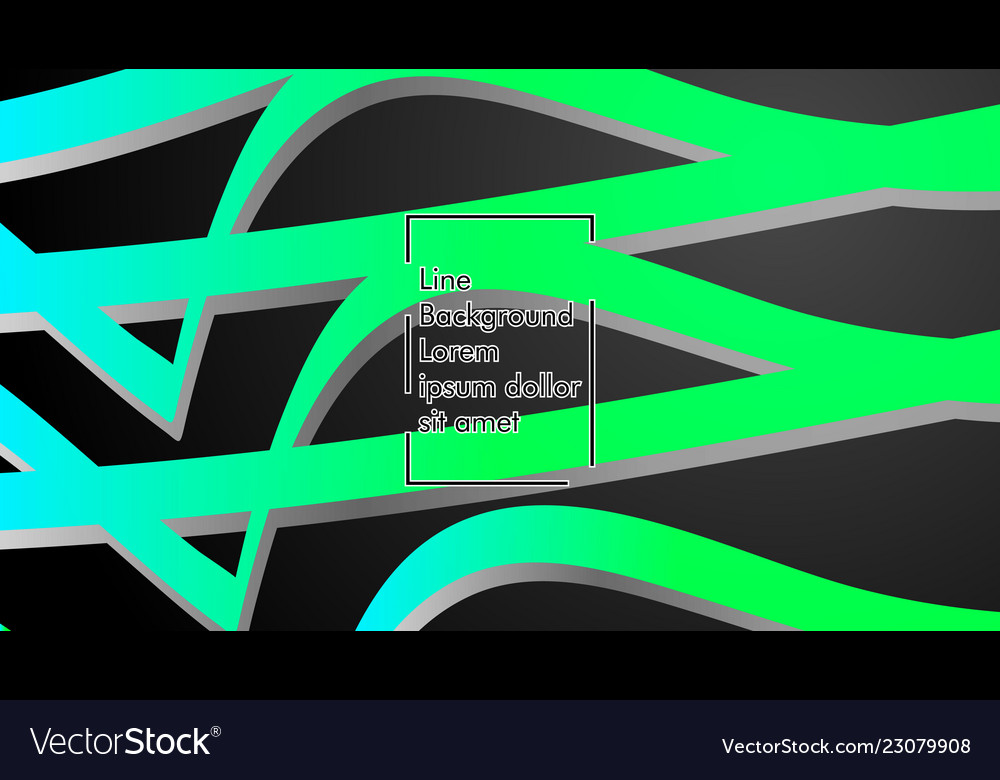 Abstract wave background with green gradient vector image Abstract wave background with green gradient