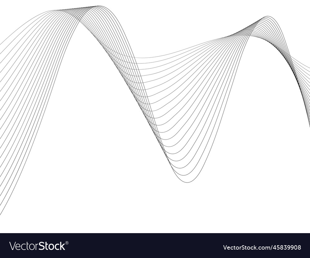 Abstract wave element for design digital