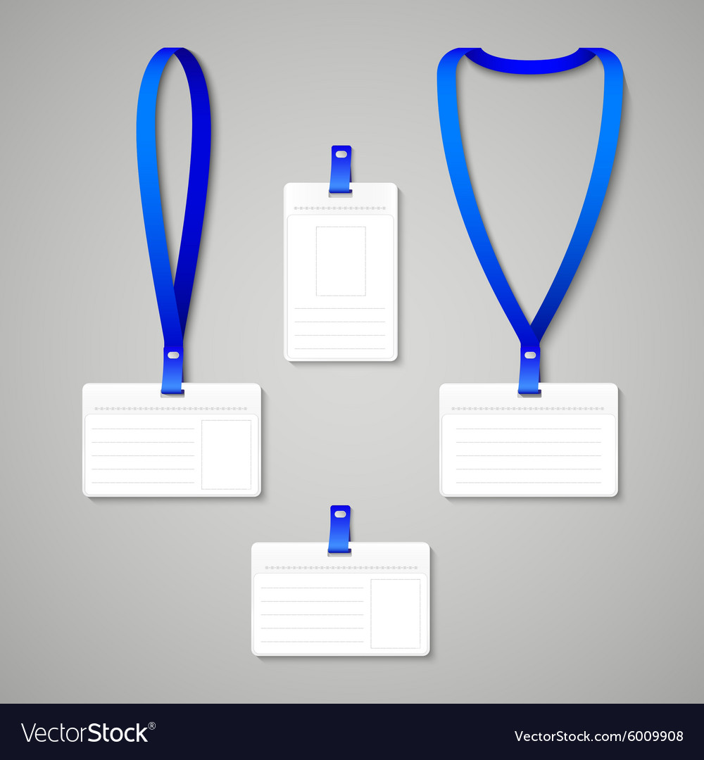 Badge holder Royalty Free Vector Image - VectorStock