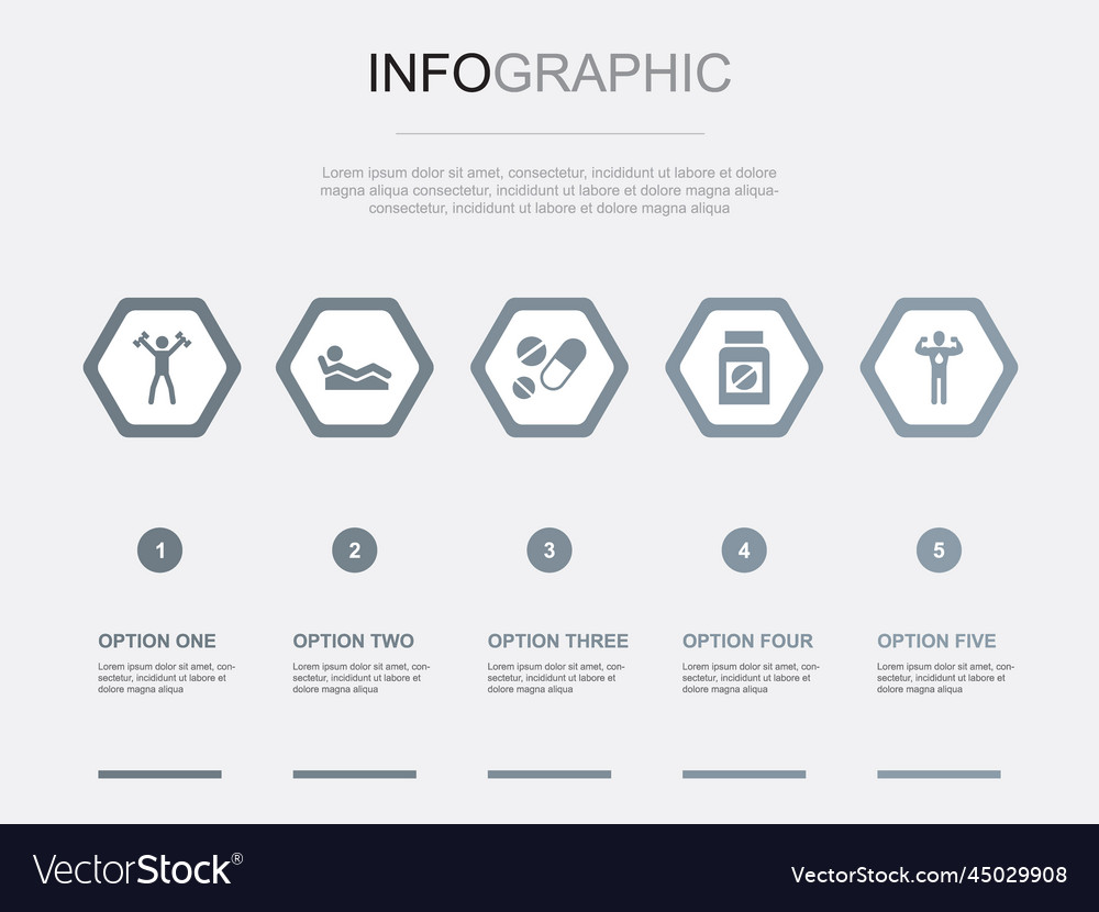 Biohacking Icons Infografik Designvorlage