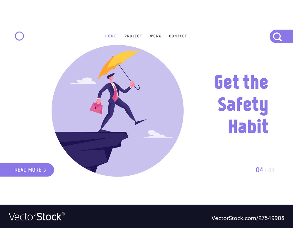 Crisis protection website landing page