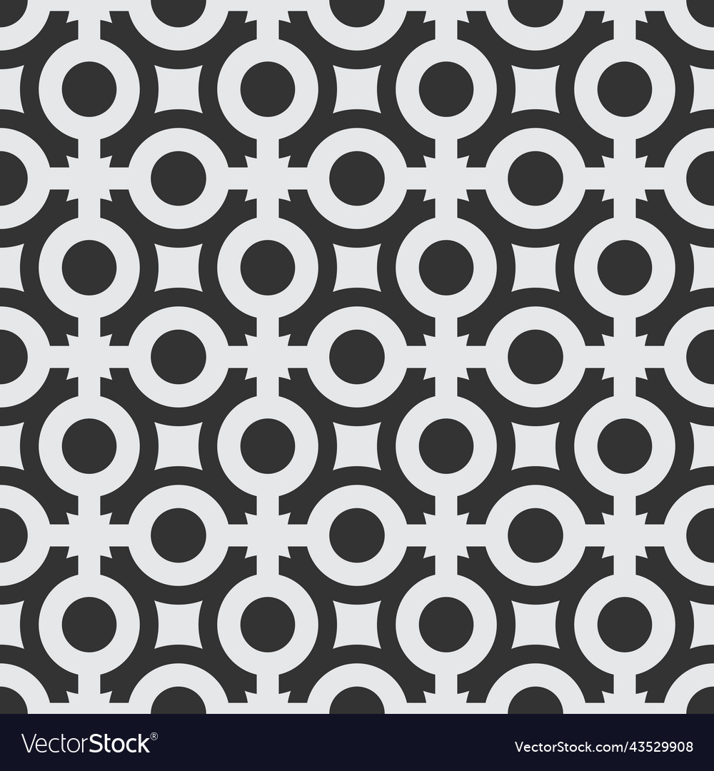 Dot and geometry seamless pattern vector image Dot and geometry seamless pattern