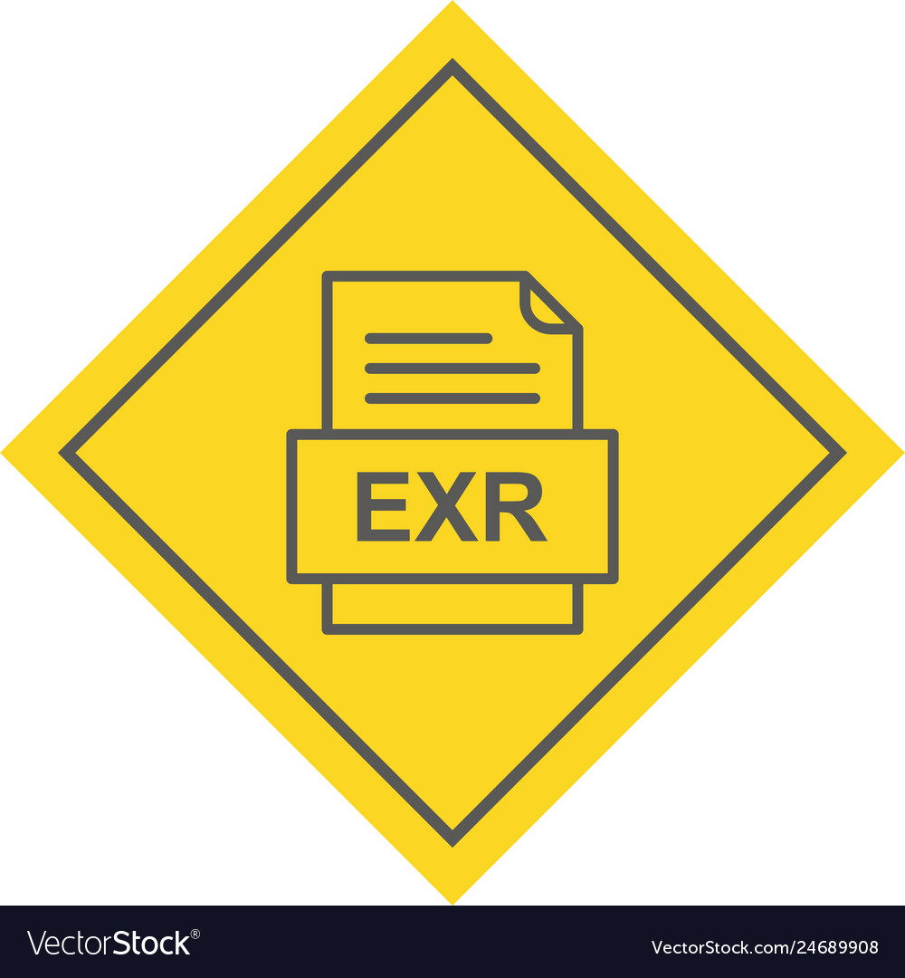 Exr file document icon