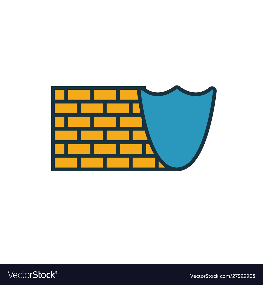 Firewall icon simple element from security icons