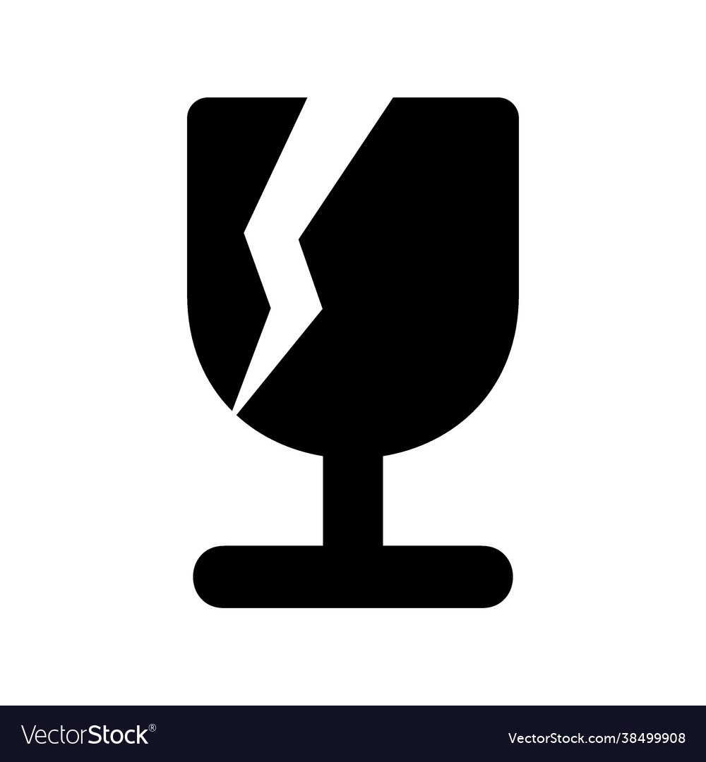 Fragile icon vector image Fragile icon