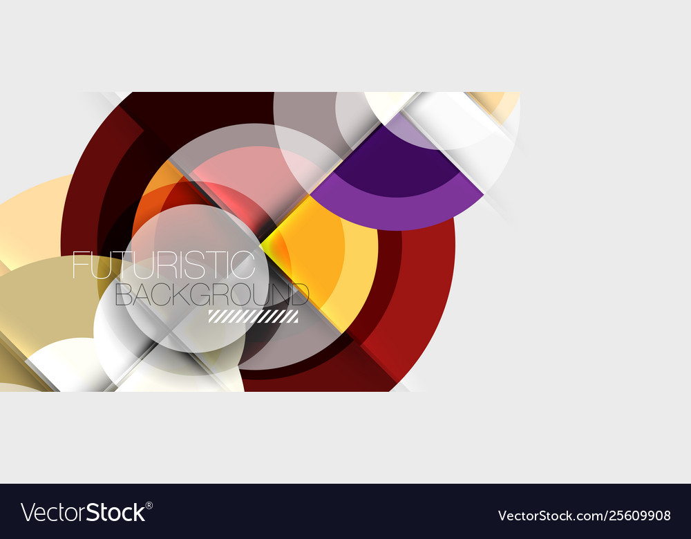 Geometric design abstract background - circles