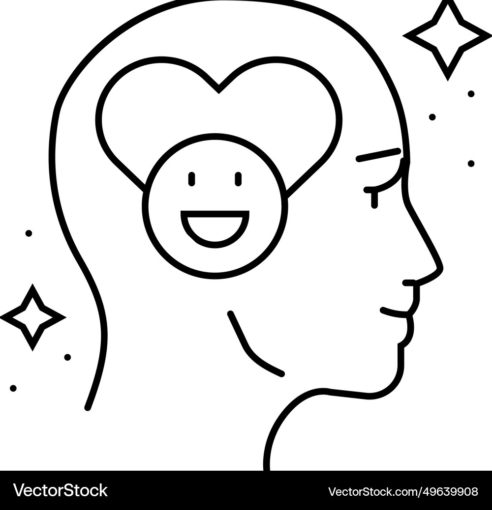 Mental Health Support Line Icon Royalty Free Vector Image