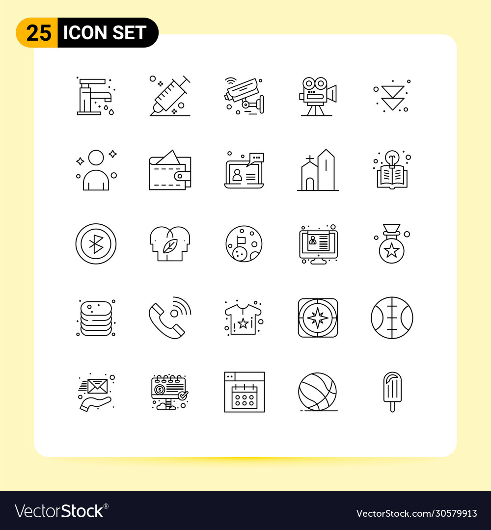 25 universal lines set for web and mobile