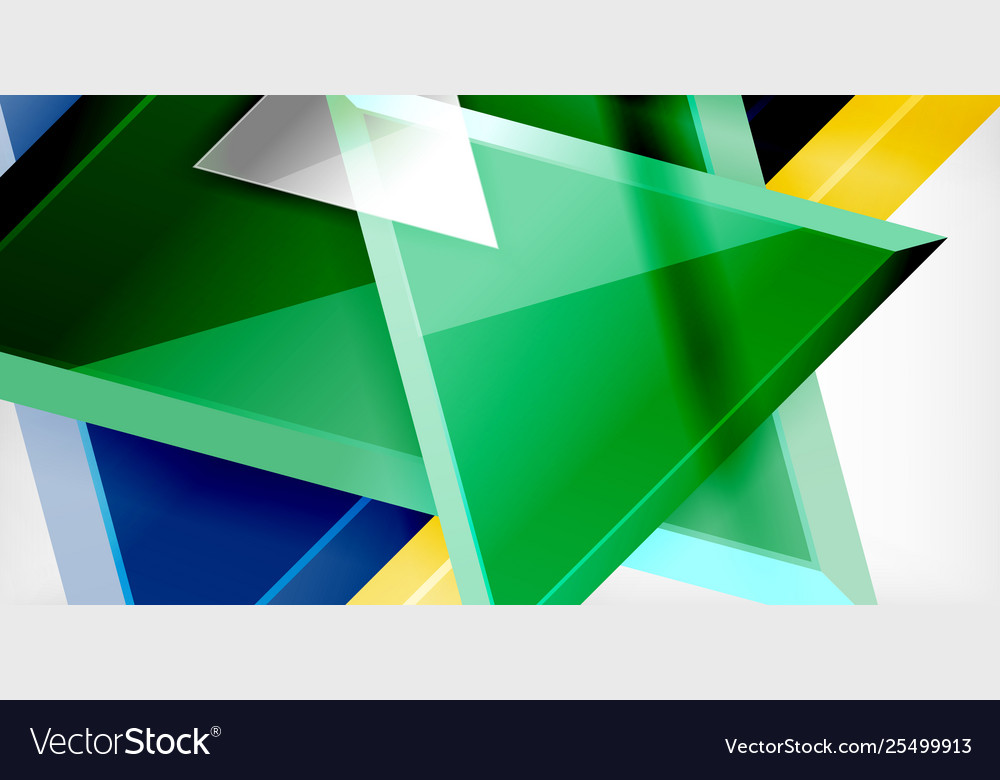 3d triangular minimal abstract background Vector Image 3d triangular minimal abstract background