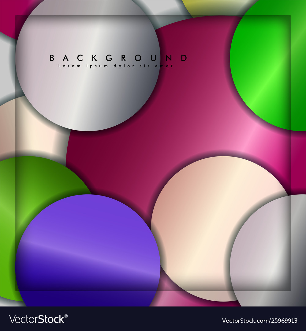 Abstract circle background with color gems