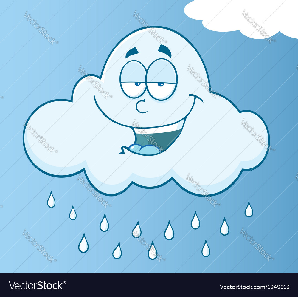 Cartoon weather symbol Royalty Free Vector Image