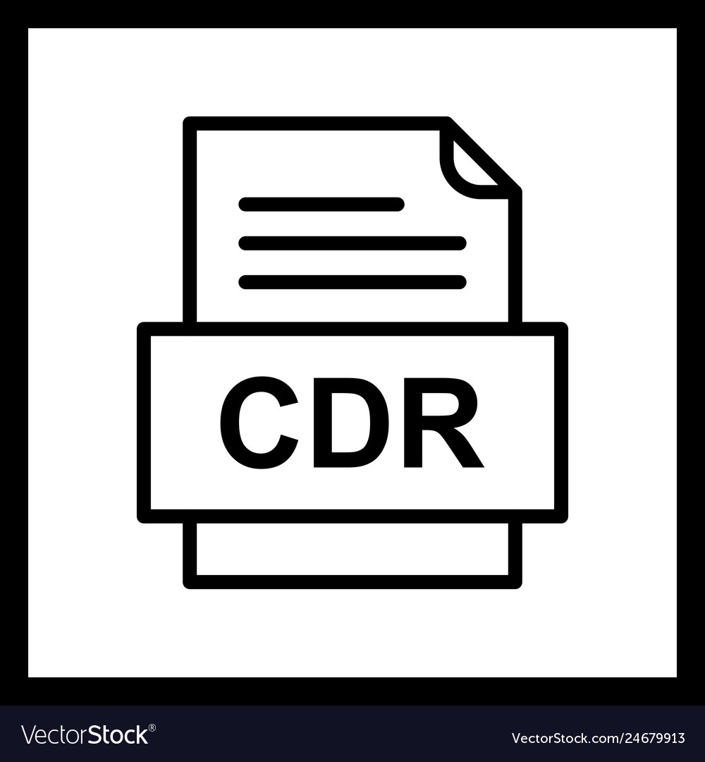 Cdr file document icon