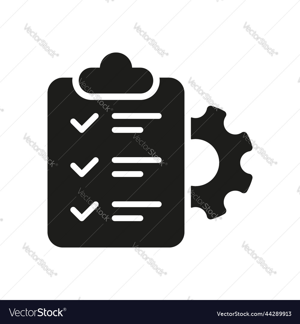 Check list and cog wheel management plan