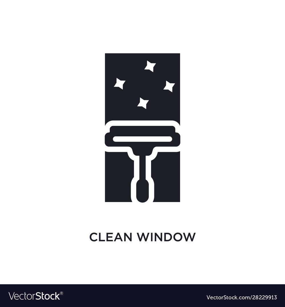 Clean window isolated icon simple element from