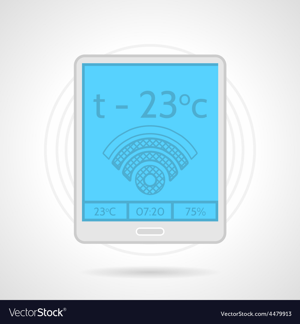 Colorful icon for heating controller device